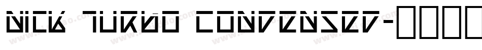 Nick Turbo Condensed字体转换